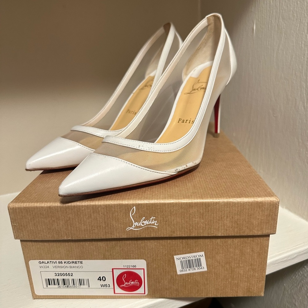 Christian Louboutin Galativi Mesh Heels - worn once